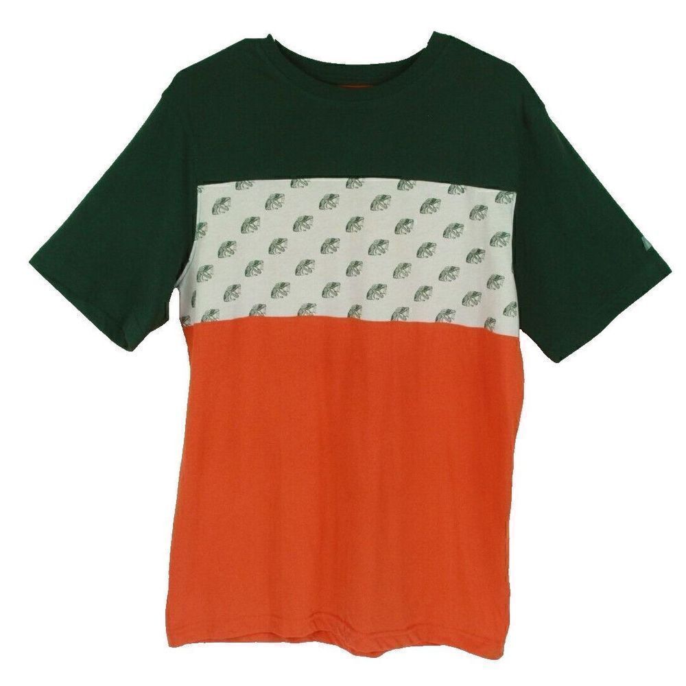 Florida A&M Rattlers Russell T-Shirt Snake Orange Green Short Sleeve Mens M